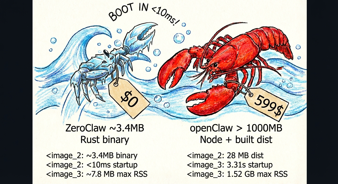 ZeroClaw vs OpenClaw Comparison